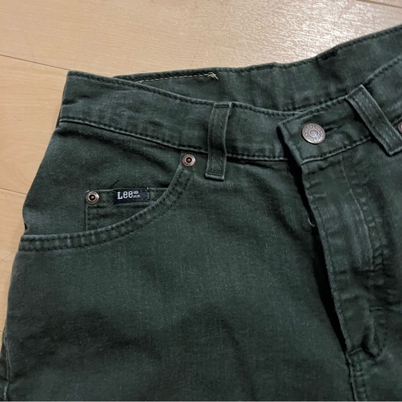 Lee Women's Dark Green Jeans 28x 29 - Picture 3 of 13